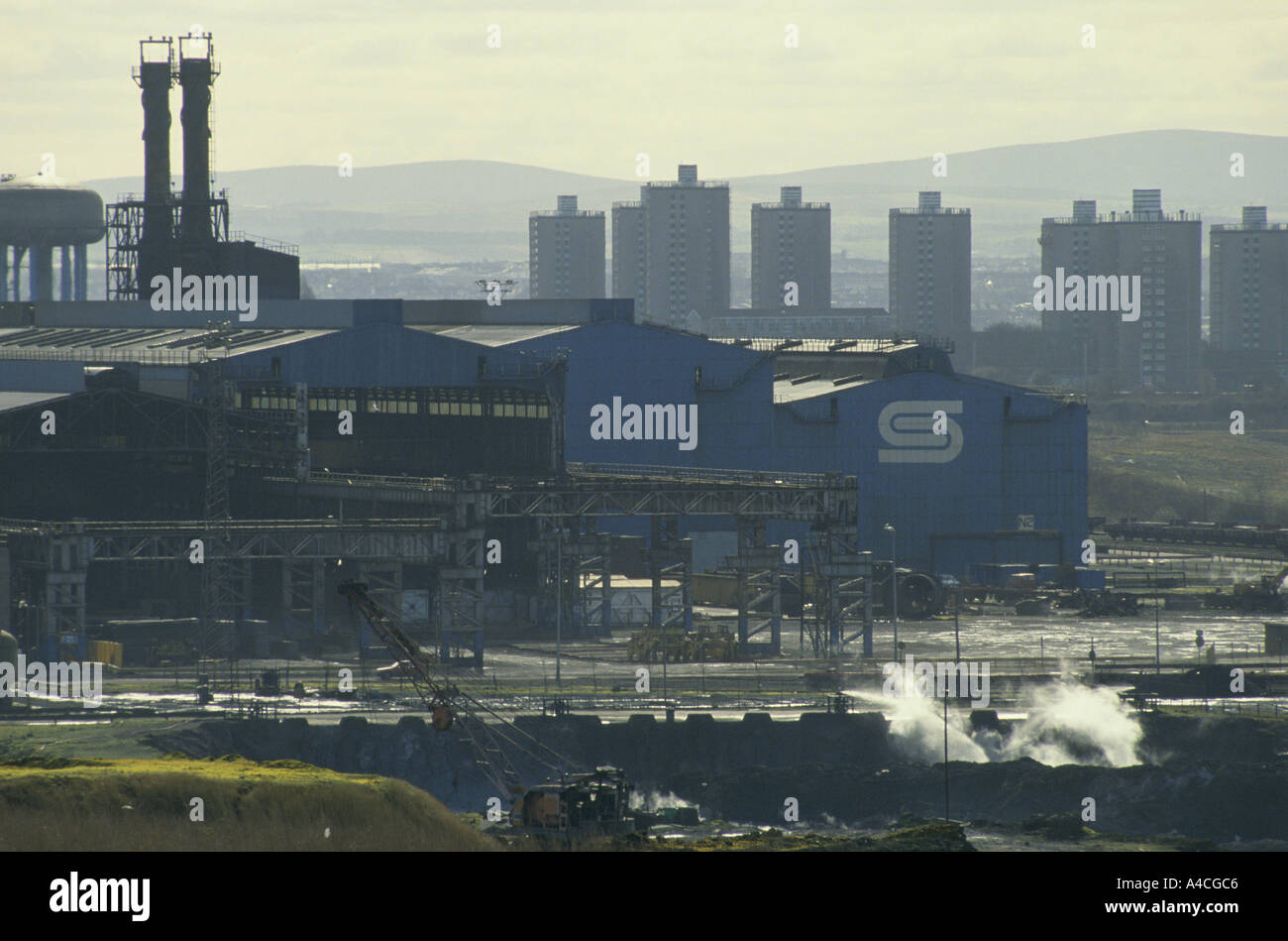 Motherwell, Scotland. Ravenscraig steel works, the town's main employer
