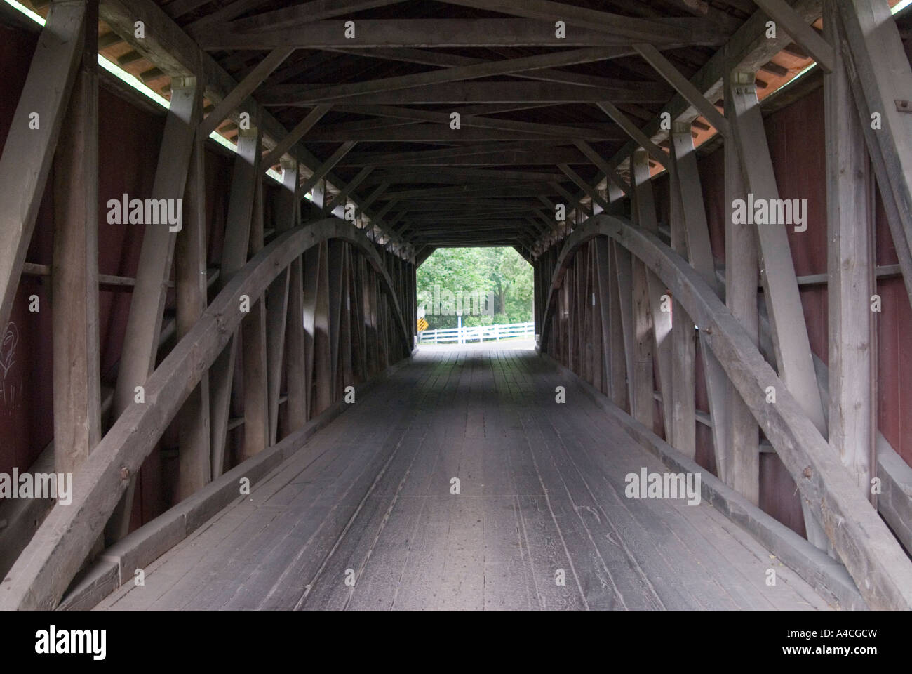 Covered Bridge, Lancaster County, Pennsylvania. Stock Photo