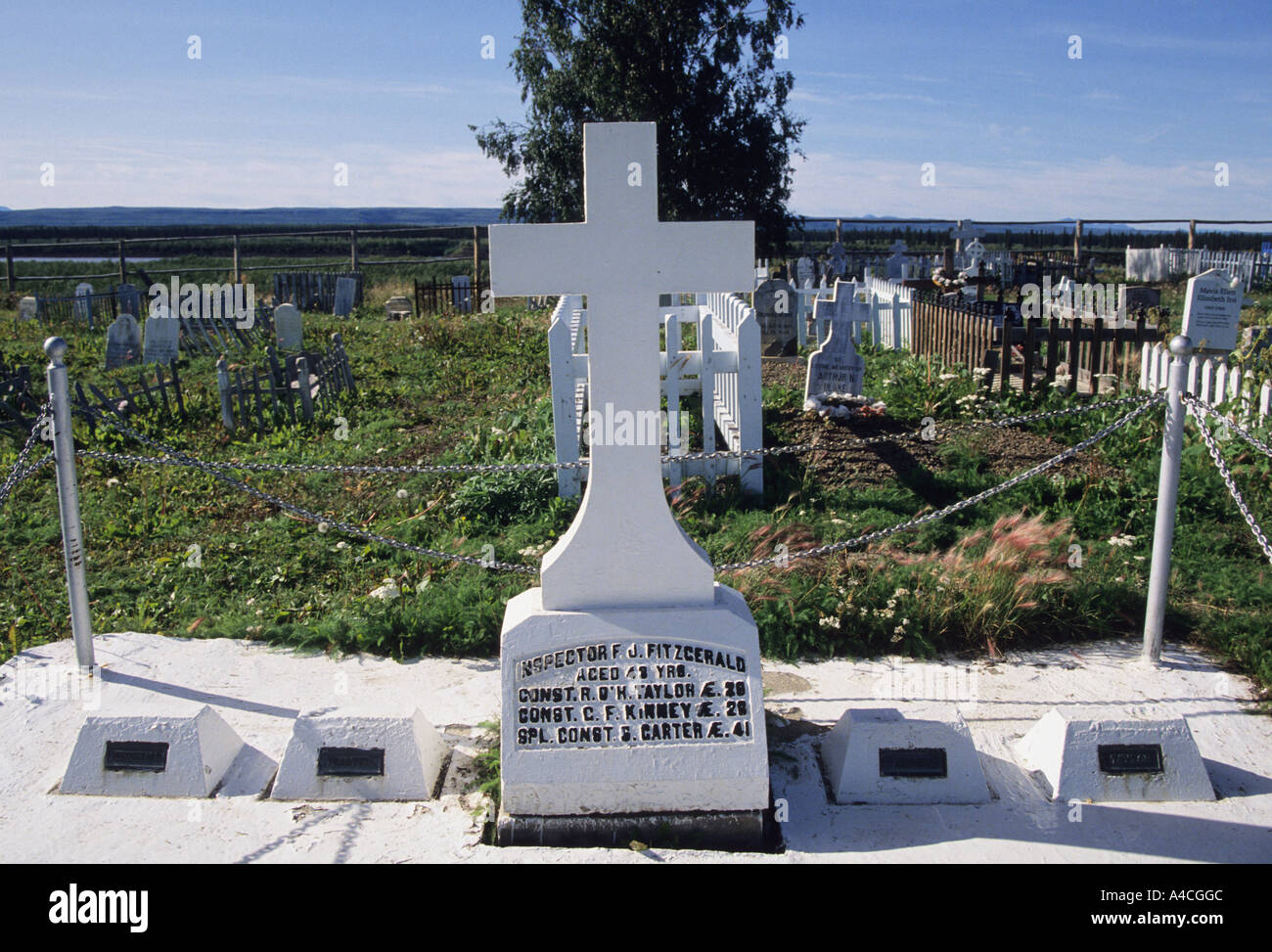 The RCMP lost Patrol Memorial Northwest territory Canada Fort McPherson