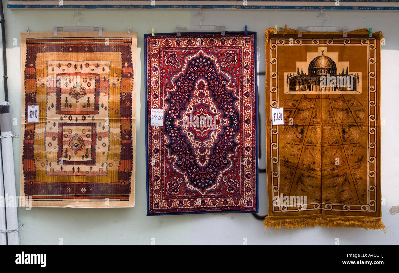 Carpet Display Arab Quarter Singapore Stock Photo Alamy