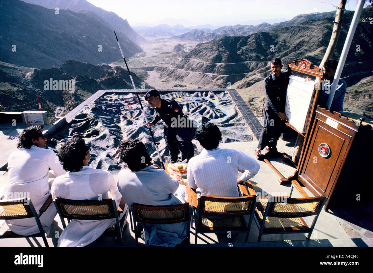 indus journey a special briefing at the khyber pass Stock Photo