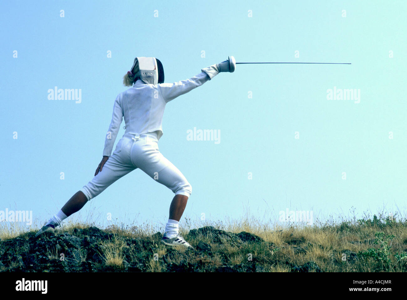 Fencer. Stock Photo