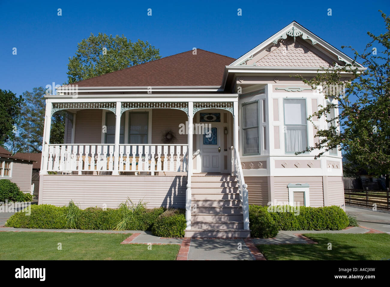 Wooden House Calistoga Napa Valley California USA Stock Photo Alamy