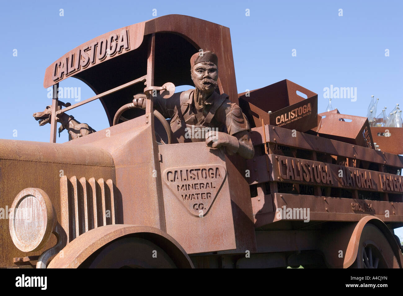 Mineral Water Advertising Calistoga Napa Valley California USA Stock Photo Alamy