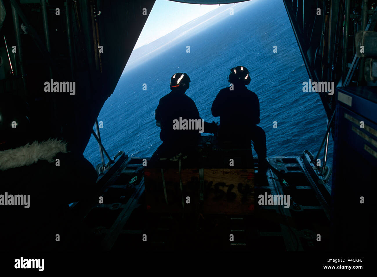 Uscga Ramp USCG crew of the International Ice Patrol on the loading ramp of the ...