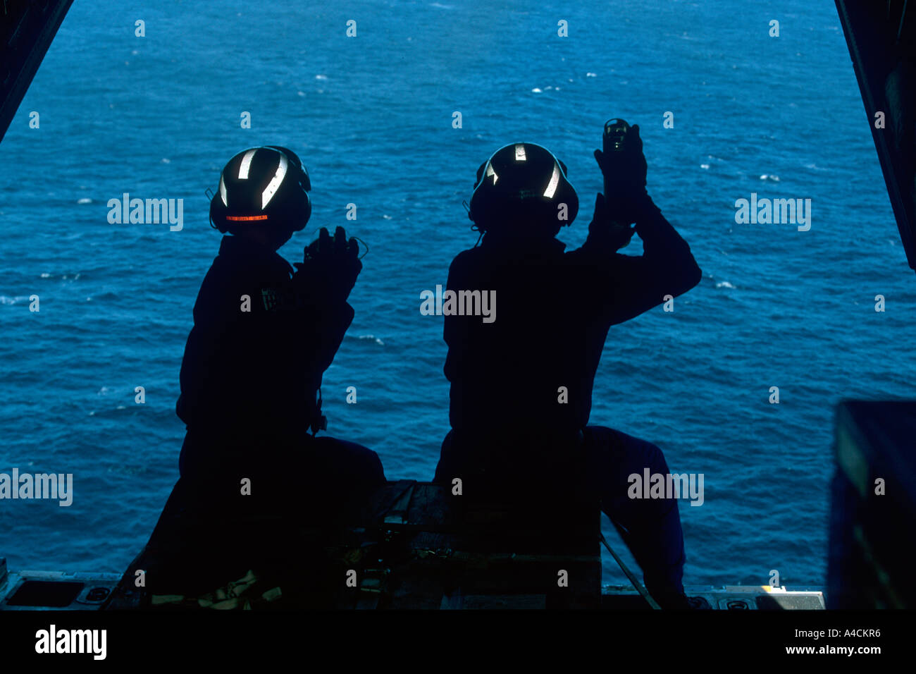 Uscga Ramp USCG crew of the International Ice Patrol on the loading ramp of the ...