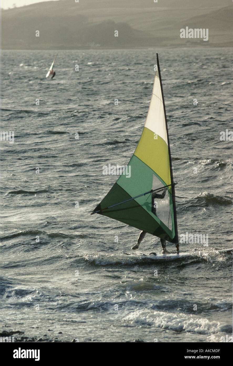 windsurfing in scotland Stock Photo Alamy