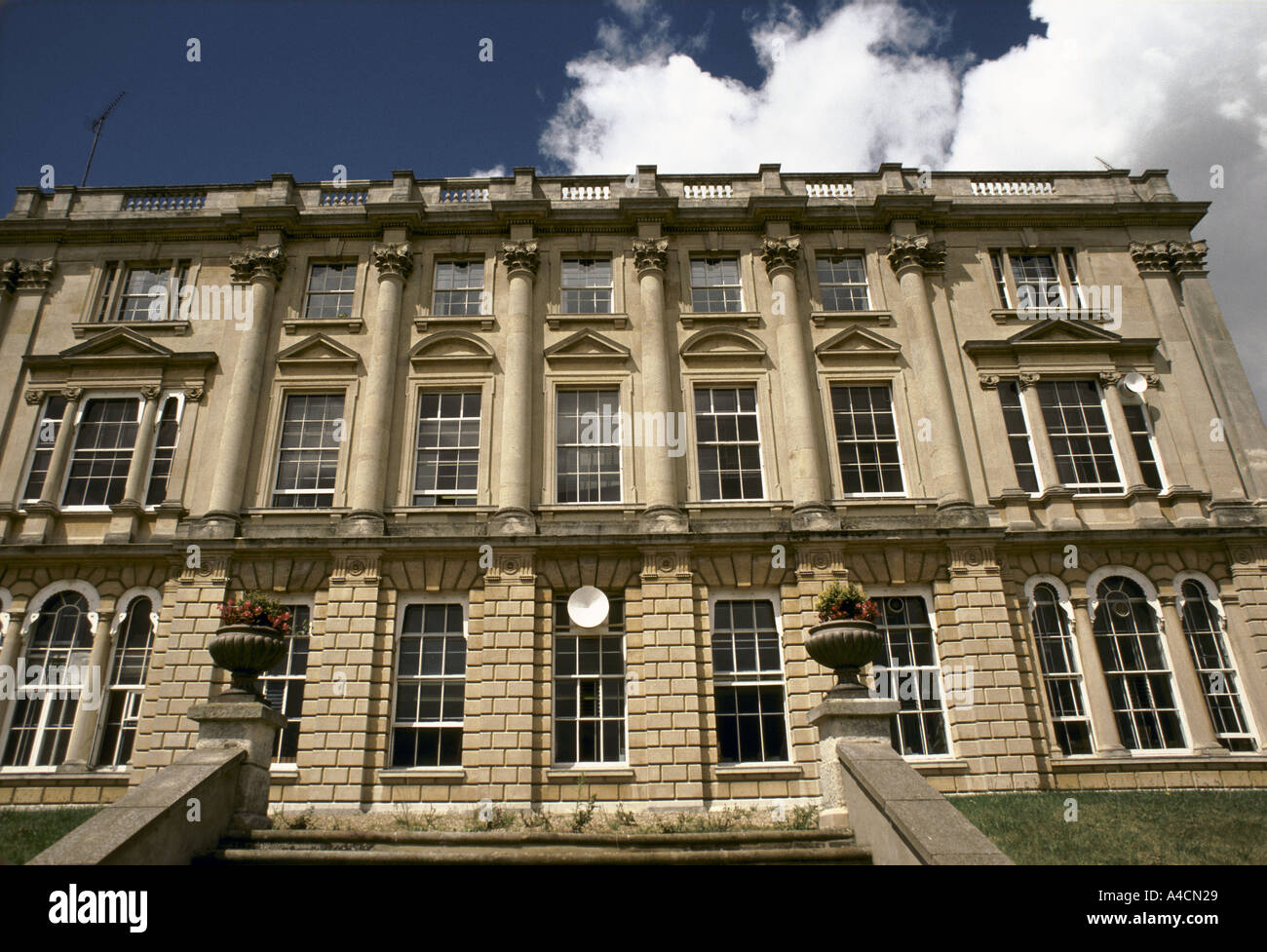 The BBC Monitoring operations at Cavesham Park, 1987 for BBC World Service Stock Photo