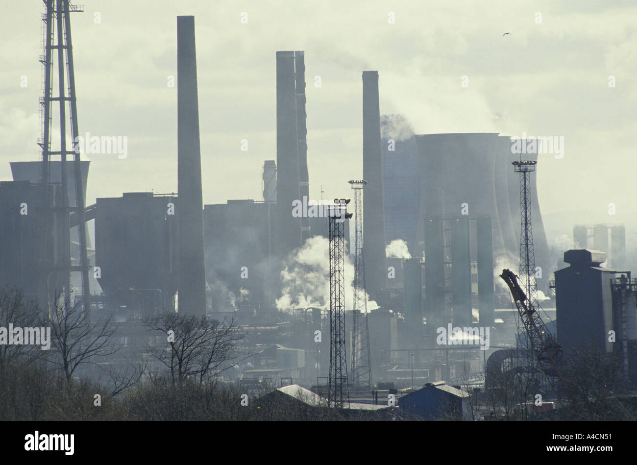 Motherwell, Scotland. Ravenscraig steel works, the town's main Stock