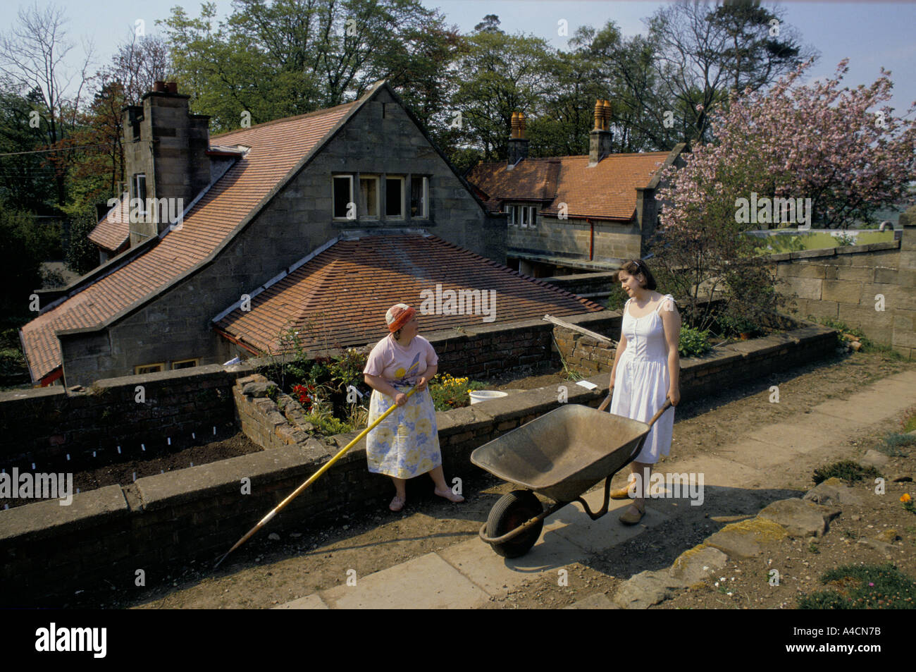 Botton Village for people with learning disabilities, North Yorkshire. A community member and a