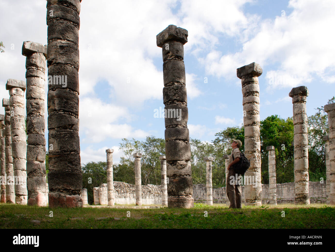 Chichen Itza, Mayan Archaeological ruin site in North Central Yucatan shows Toltec influence from Central Mexico Stock Photo