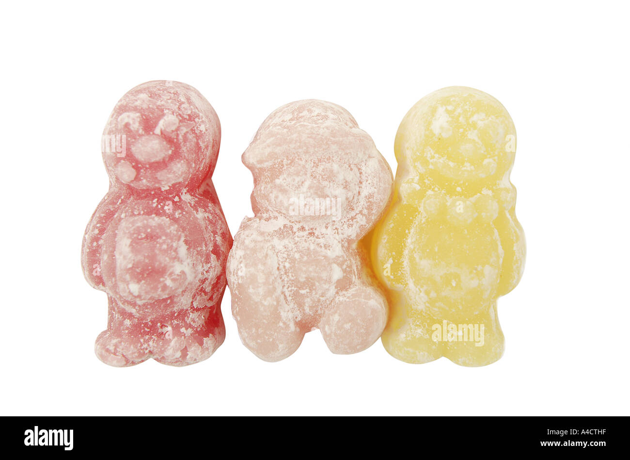 family of teddy bear sweets offering inherent concepts of family numbers parents and children Stock Photo