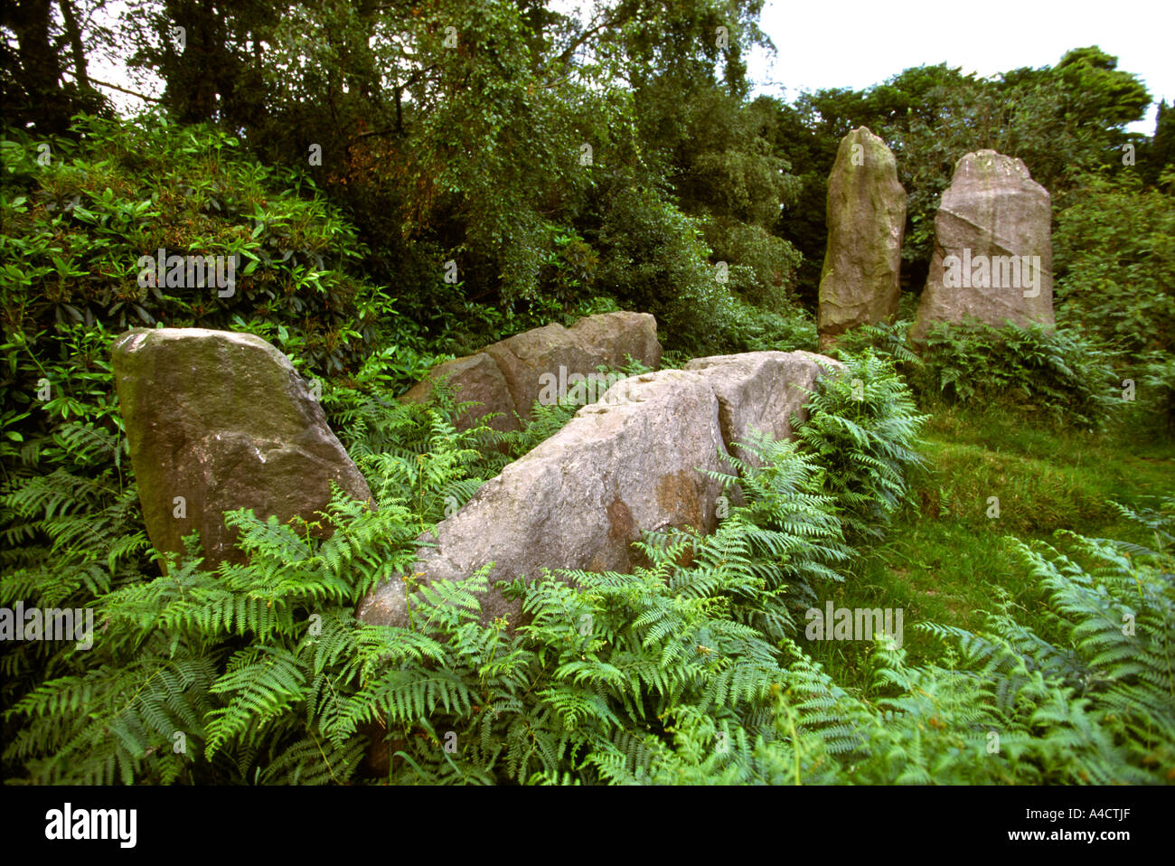 Cheshire Congleton Bridestones ancient burial site Stock Photo