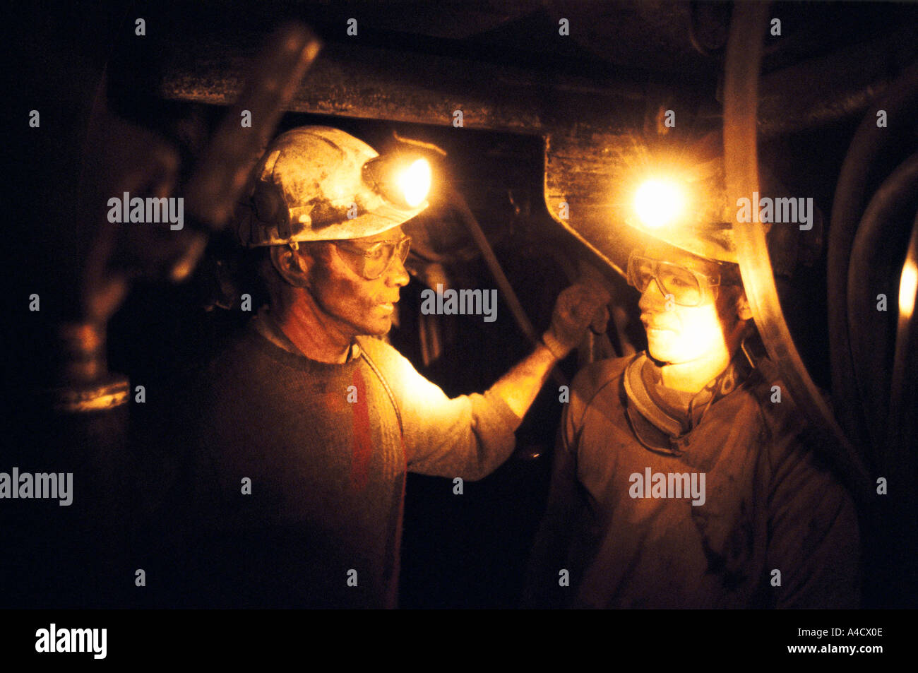 MINER AT COTSGRAVE, N NOTTINGHAMSHIRE - 10/1992, Stock Photo