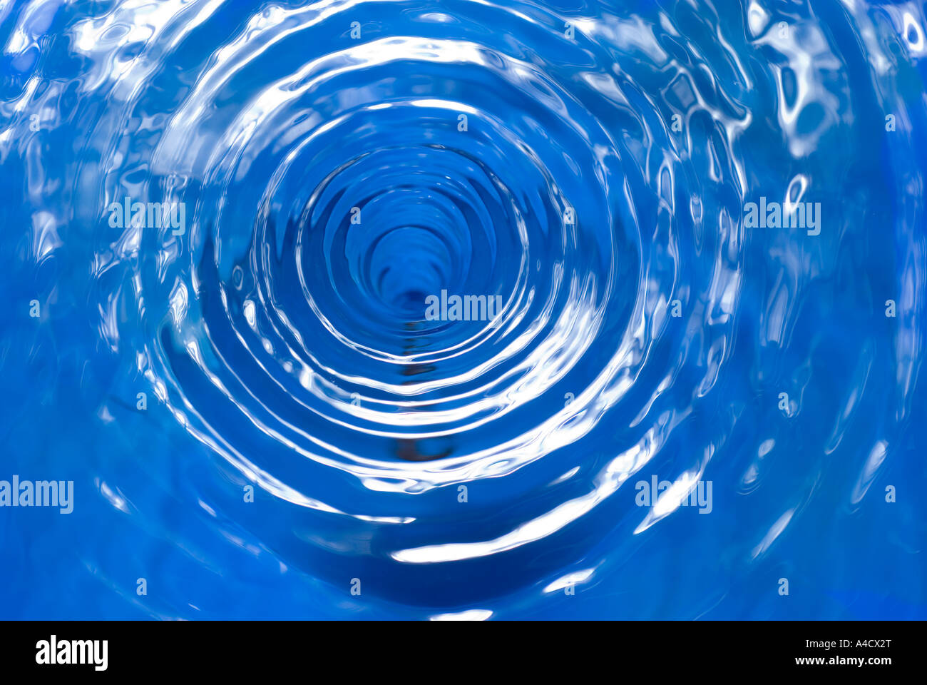 water vortex seen from above Stock Photo