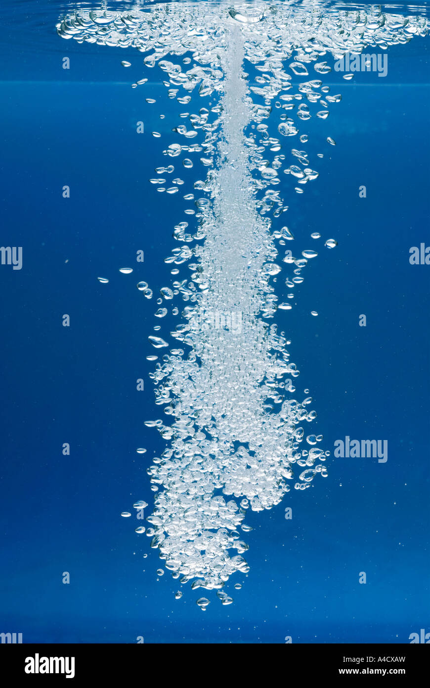 water jet produces many air bubbles Stock Photo Alamy