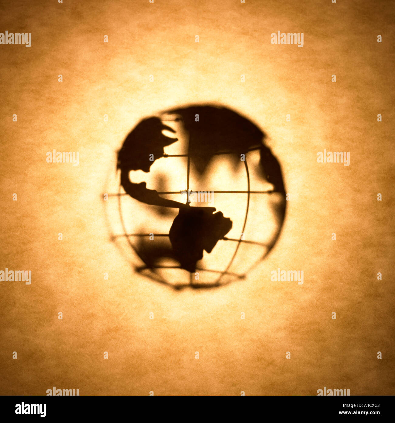 Globe Silhouette world globe Stock Photo
