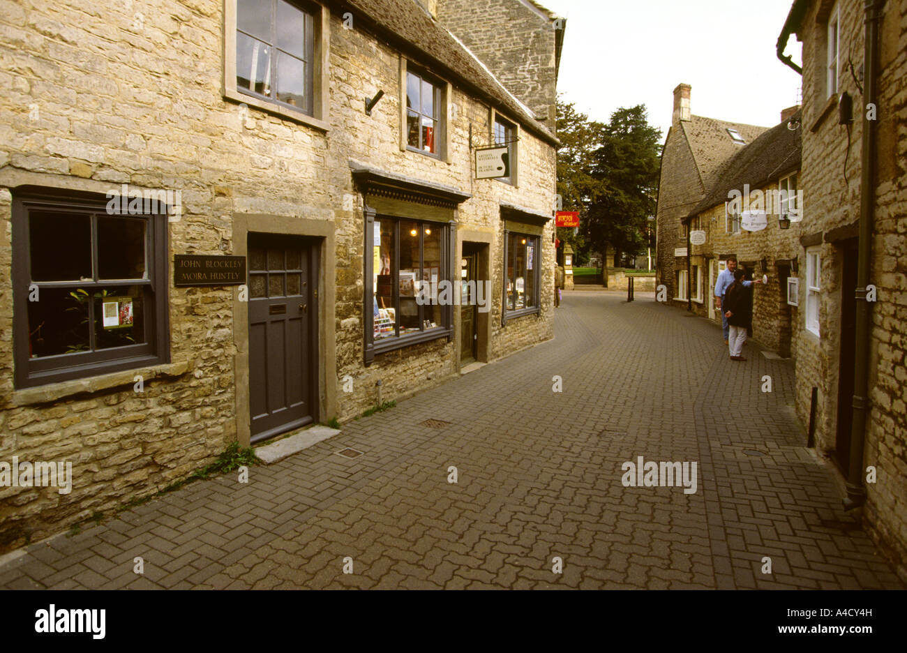 UK Gloucestershire Stow on the Wold Church Lane Stock Photo