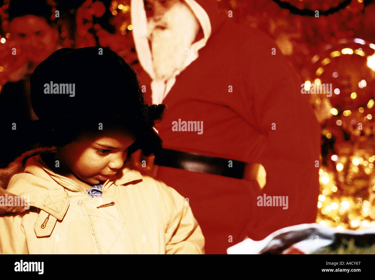 Christmas grotto at the Islington home of Harry  Goodman, London, UK Stock Photo