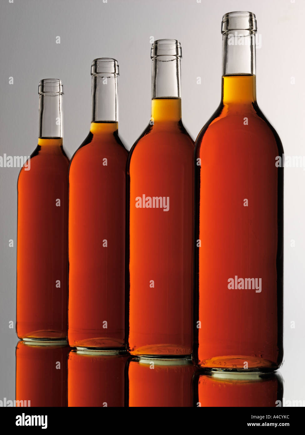 BOTTLES OF ELDERFLOWER WINE Stock Photo Alamy