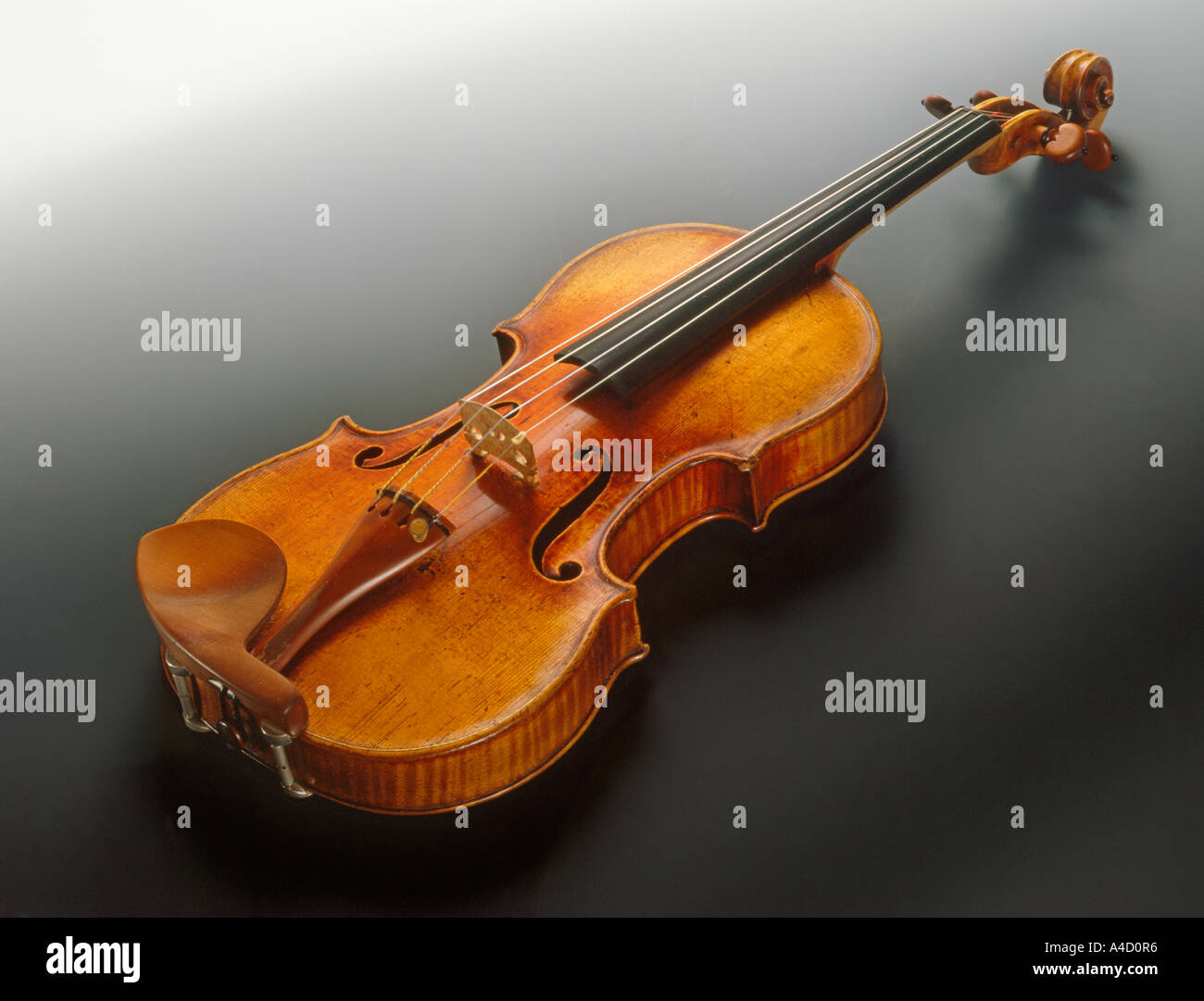 A violin made by Stradivarius and owned by Yehudi Menhuin. Stock Photo
