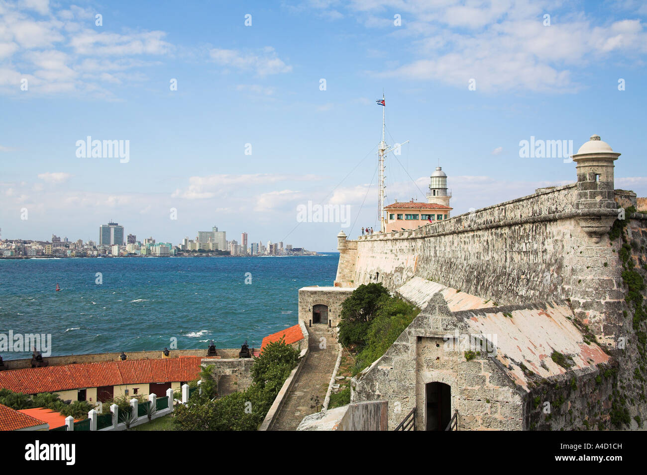 El Morro Fortress, Morro Castle, and buildings on city skyline, Havana, La  Habana Vieja, Cuba Stock Photo - Alamy