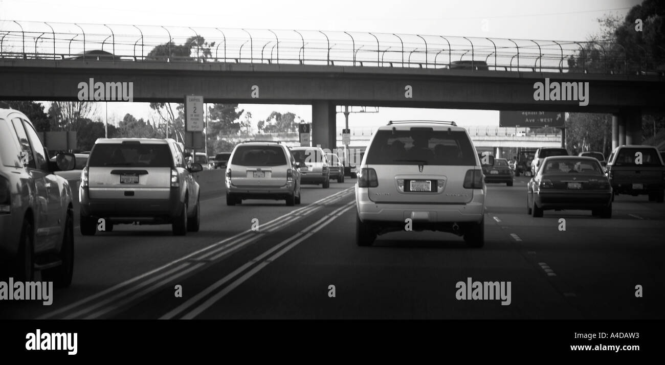 Traffic expressway Black and White Stock Photos & Images - Alamy