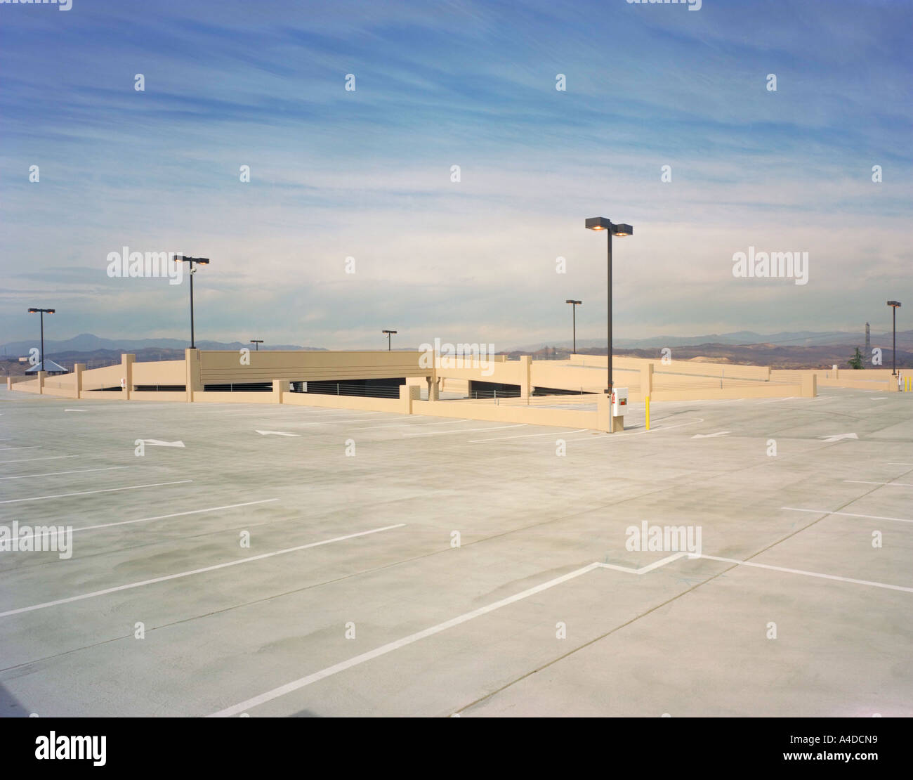 MultiLevel Parking Lot, Top Floor Stock Photo Alamy
