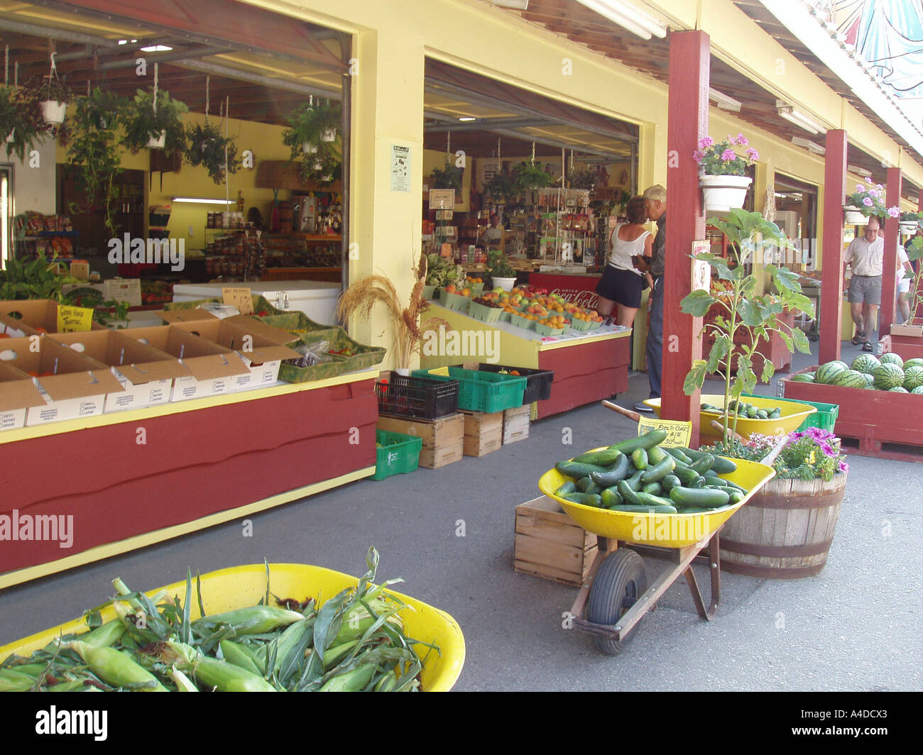 Fruit Stand, Keremeos, BC Canada Stock Photo Alamy