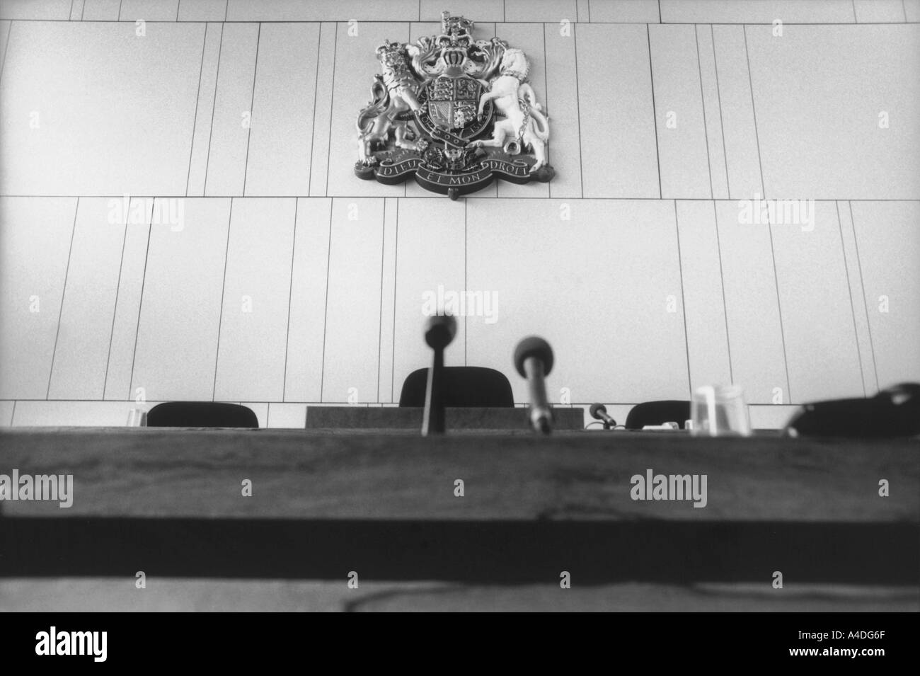 The Bench at Southend Magistrates Court Stock Photo Alamy