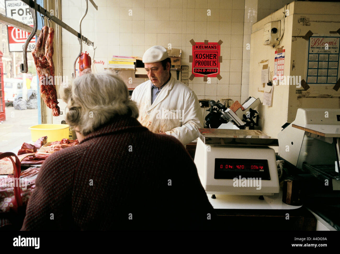 A kosher butcher, London, UK Stock Photo Alamy