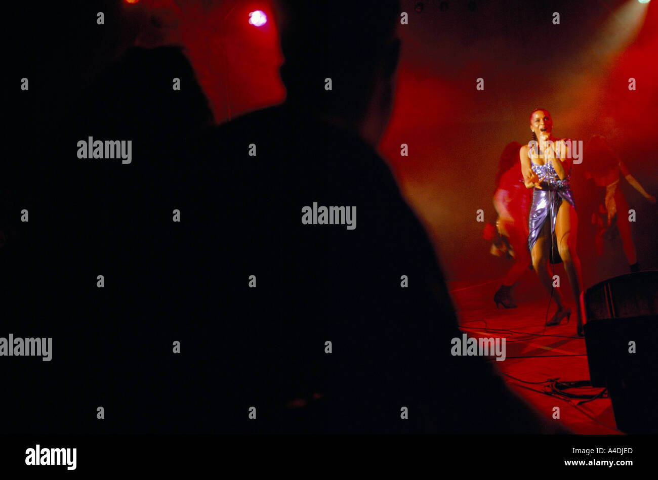 The singer Grace Kennedy on stage in 1992 Stock Photo Alamy