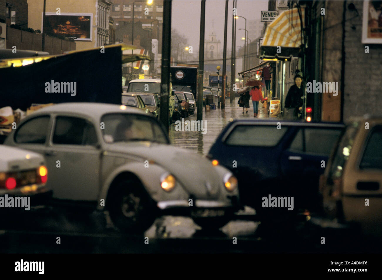 Busy traffic in Bethnal Green, London, UK Stock Photo