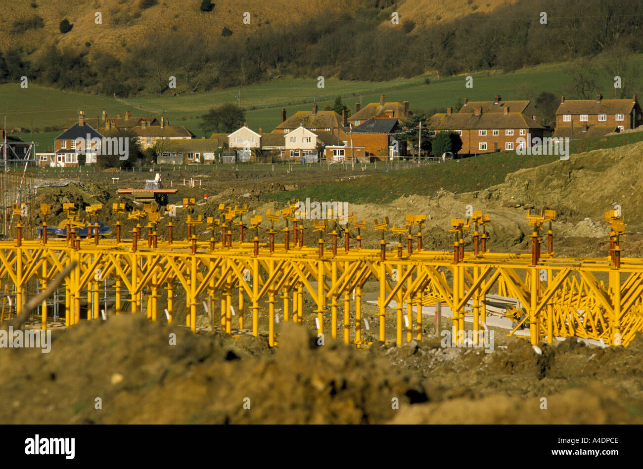 Construction of the channel tunnel Stock Photo Alamy
