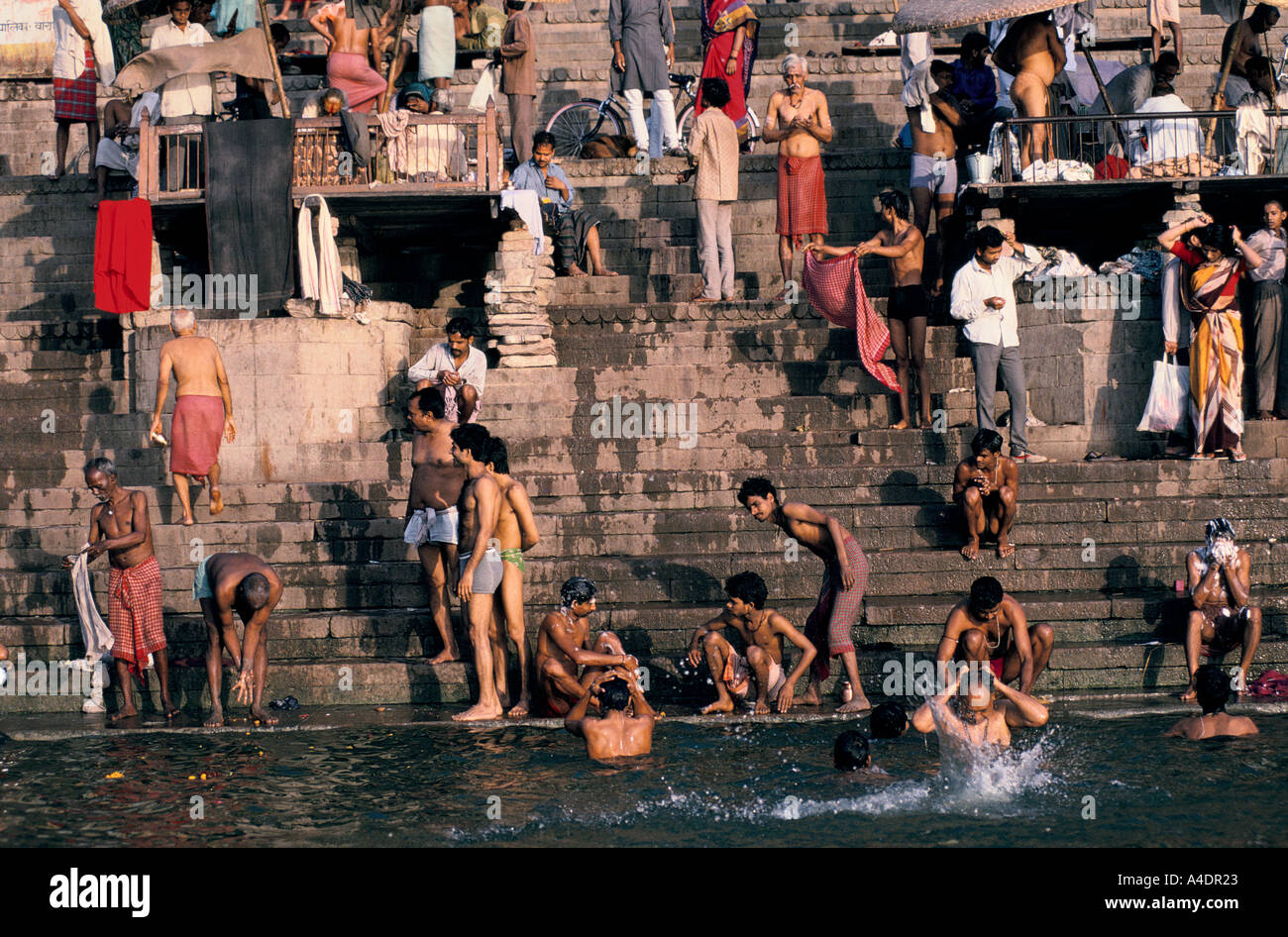 Splashing In Ganges Stock Photos & Splashing In Ganges Stock Images - Alamy