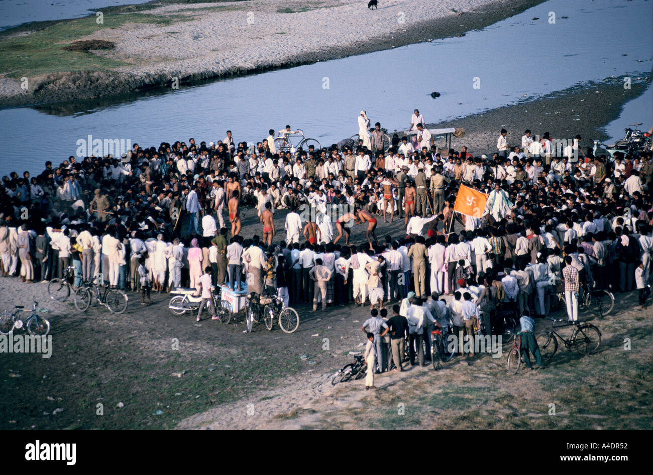 Wrestling match, India Stock Photo