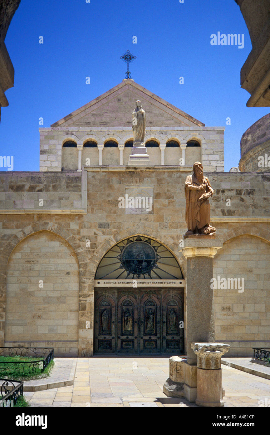 Entrance to Church of the Nativity Bethlehem Israel Stock Photo Alamy
