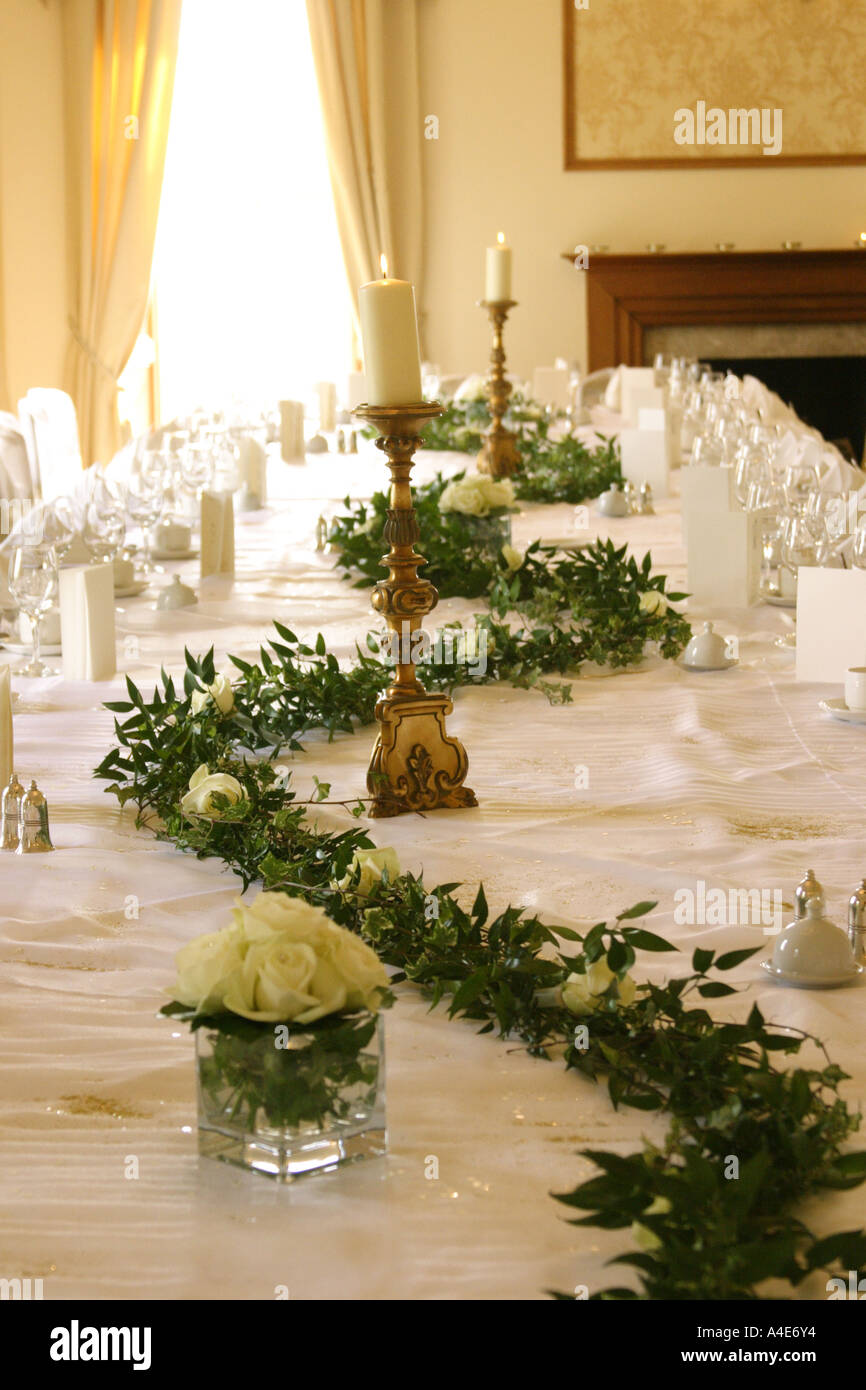 Top table at wedding Stock Photo Alamy