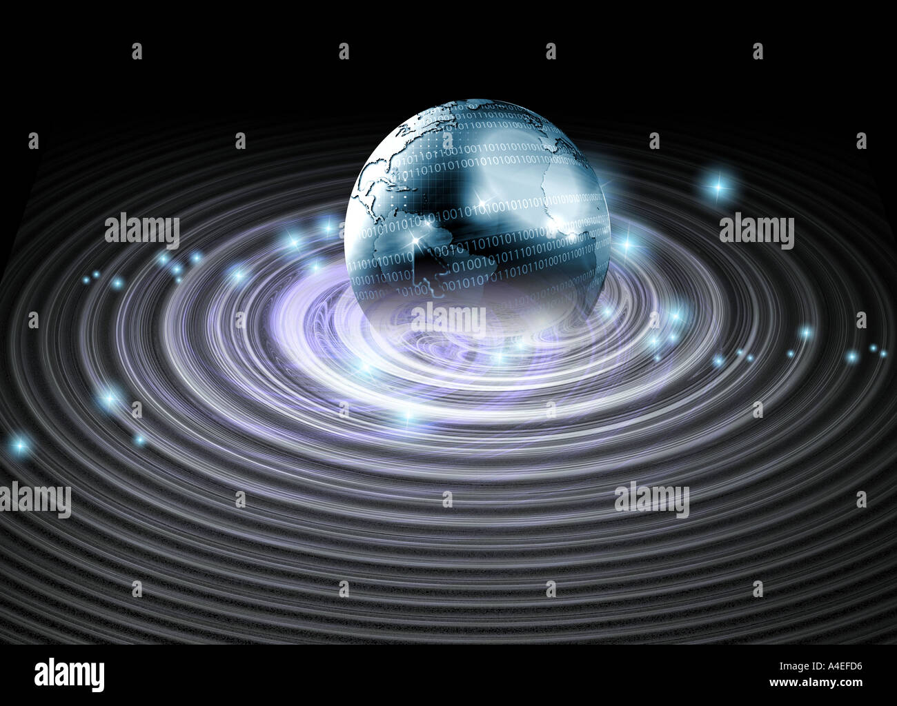 Earth Rays Inmotion Motion of earth hi-res stock photography and images - Alamy