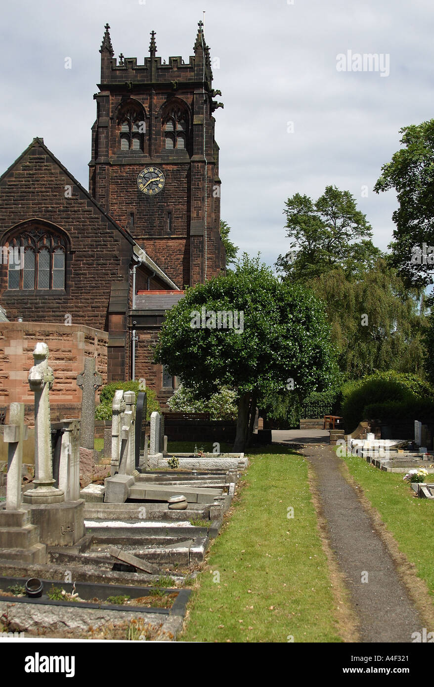 St Peters Church Woolton Stock Photo