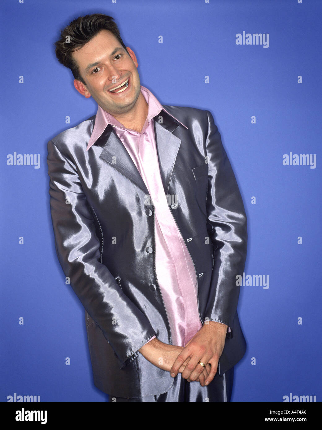 shiney suit Stock Photo