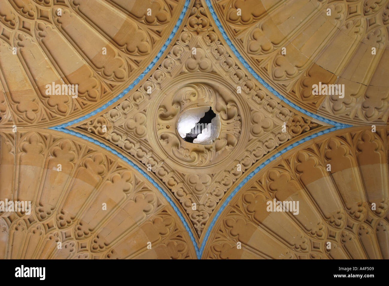 Fan Vaulted Ceiling University College Oxford Stock Photo