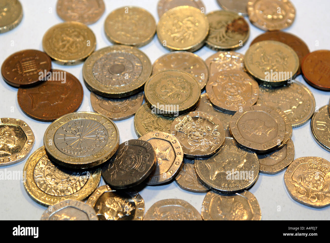 English coins Stock Photo