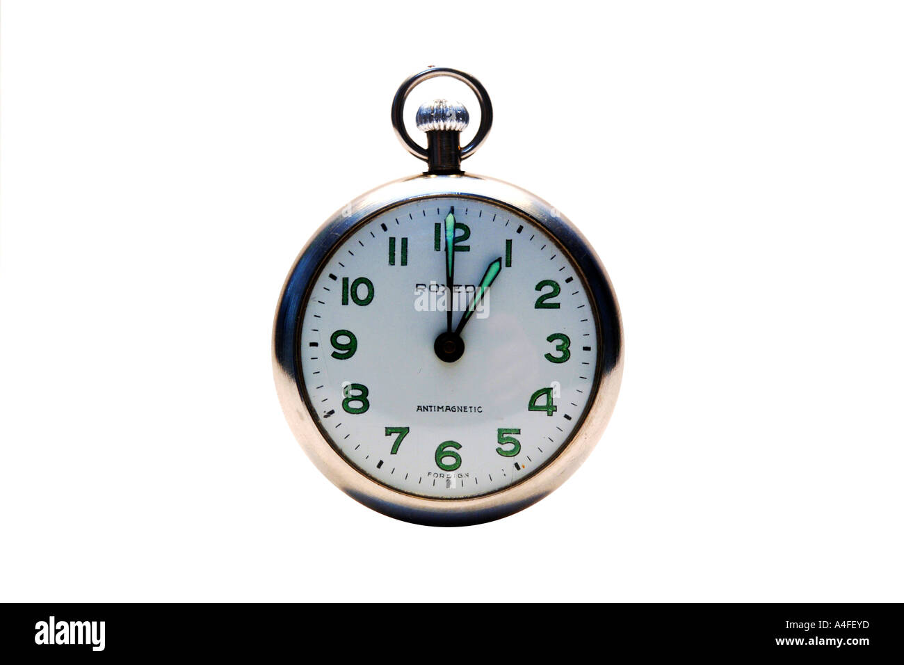 Pocketwatch set at 1 o'clock Stock Photo - Alamy