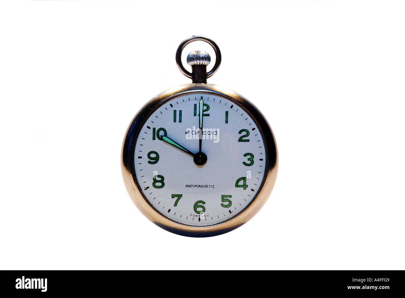 Pocketwatch Set At 10 O Clock Stock Photo Alamy