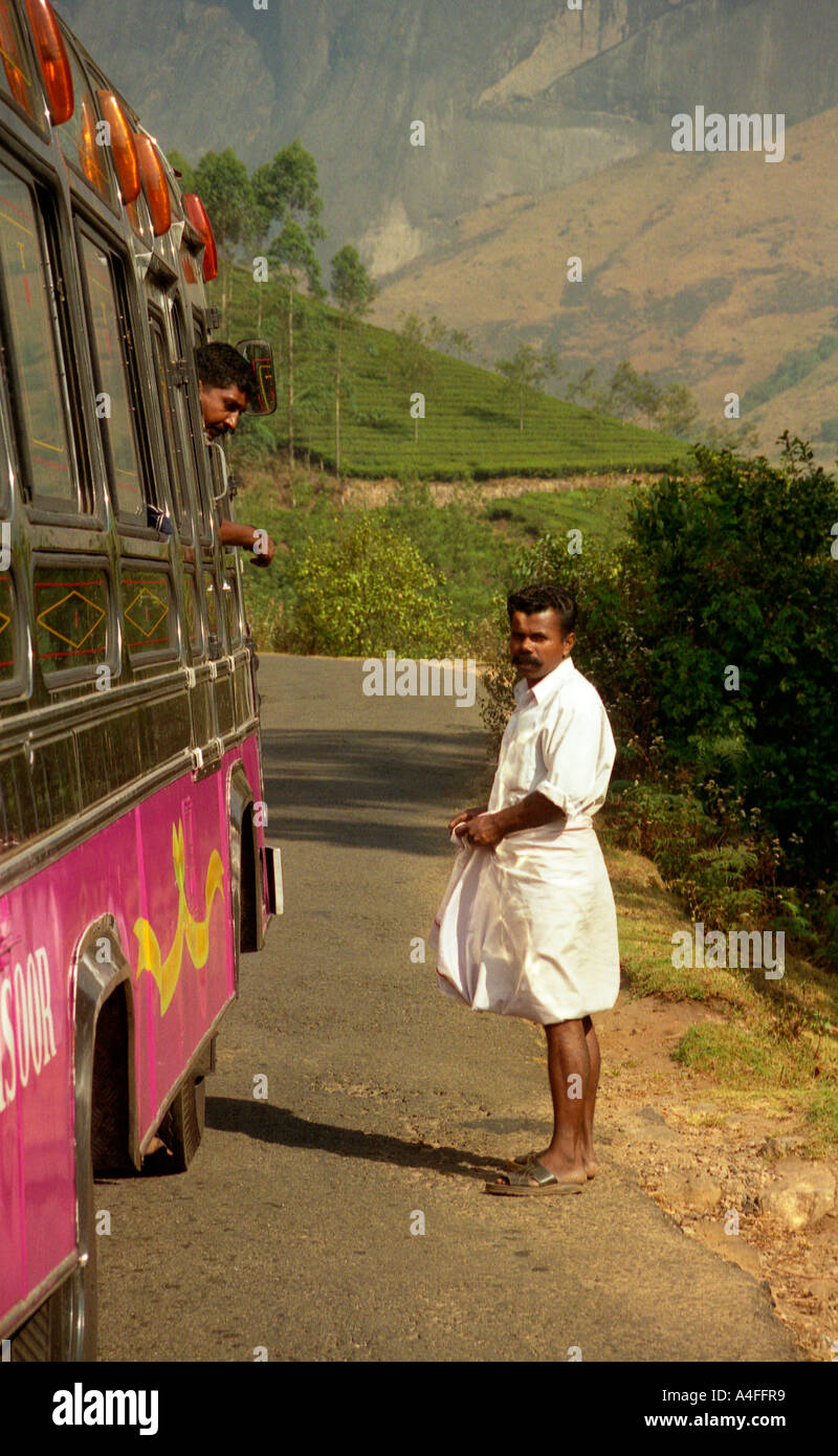 Arranging a fare at Munnar, Kerala, India Stock Photo