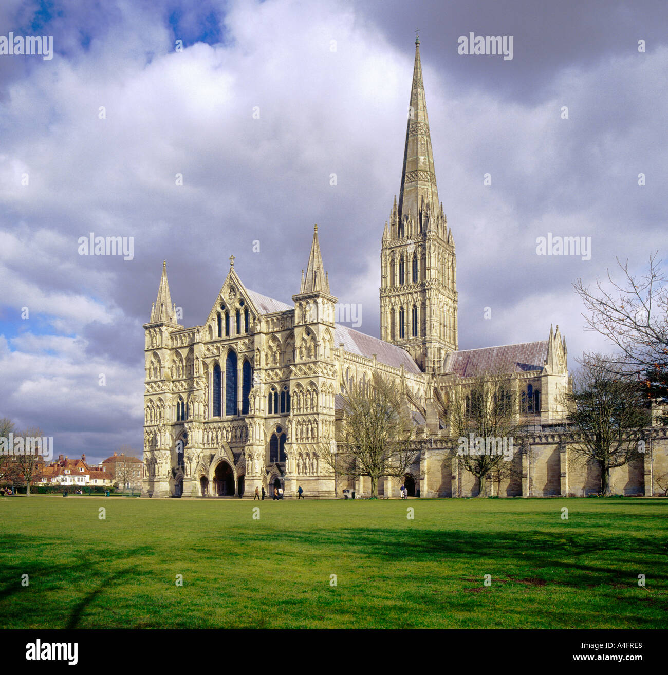 Salisbury Cathedral Wiltshire England Stock Photo