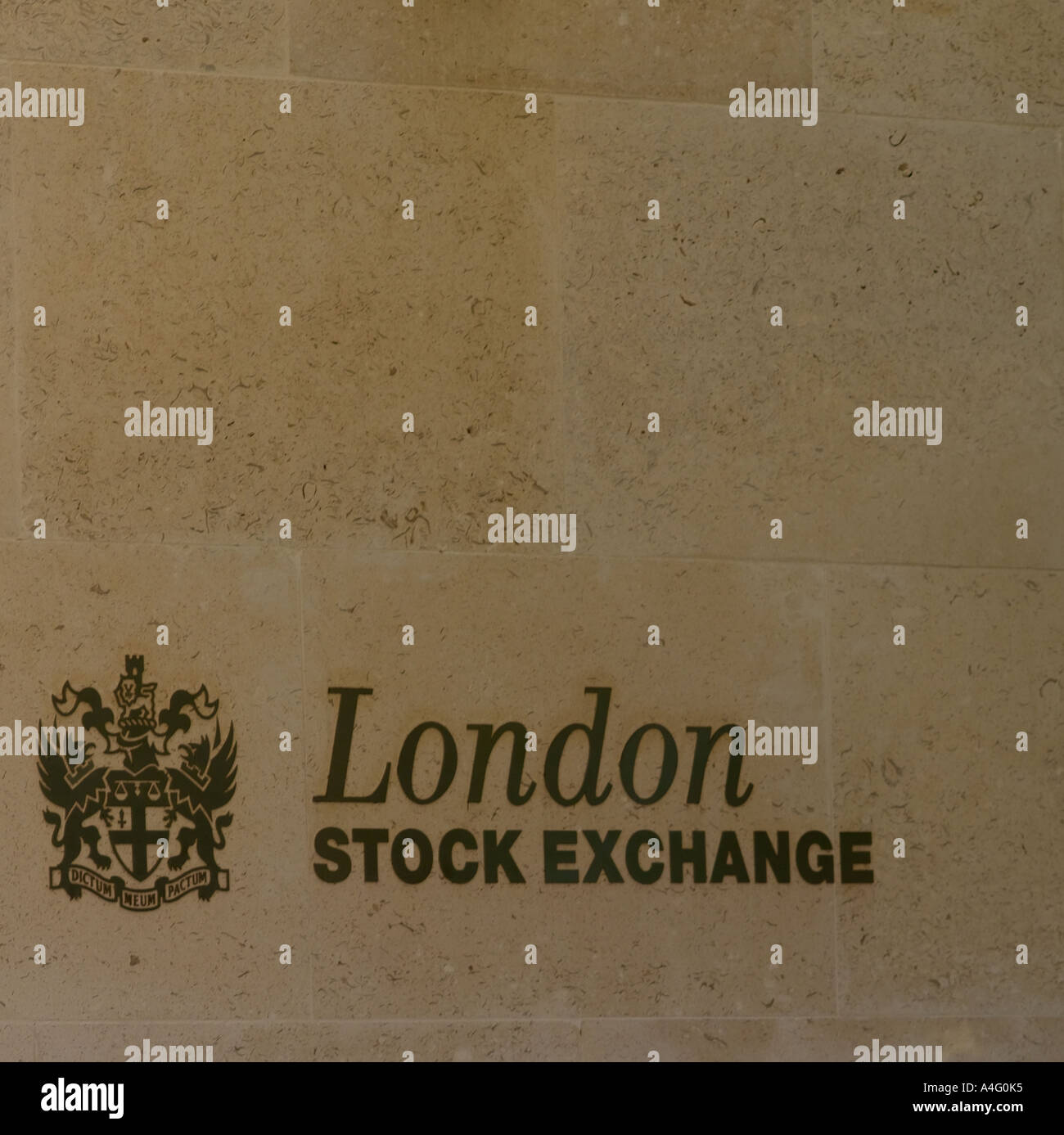London Stock Exchange sign Stock Photo - Alamy