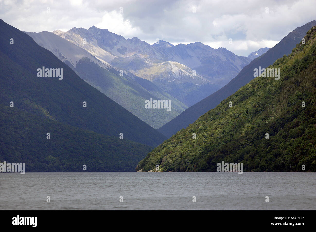 Lake Rotoiti in Nelson Lakes National Park New Zealand Stock Photo