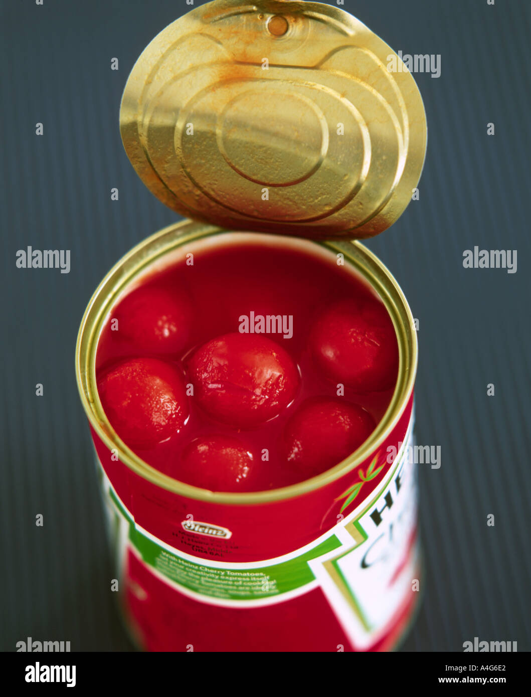 Canned cherry tomatoes Stock Photo Alamy